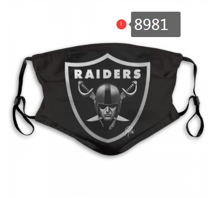 2020 NFL Oakland Raiders Dust mask with filter